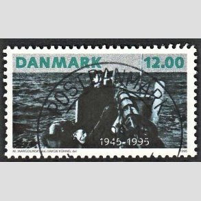FRIM�RKER DANMARK | 1995 - AFA 1094 - 50 �ret for befrielsen - 12,00 Kr. flerfarvet - Pragt Stemplet