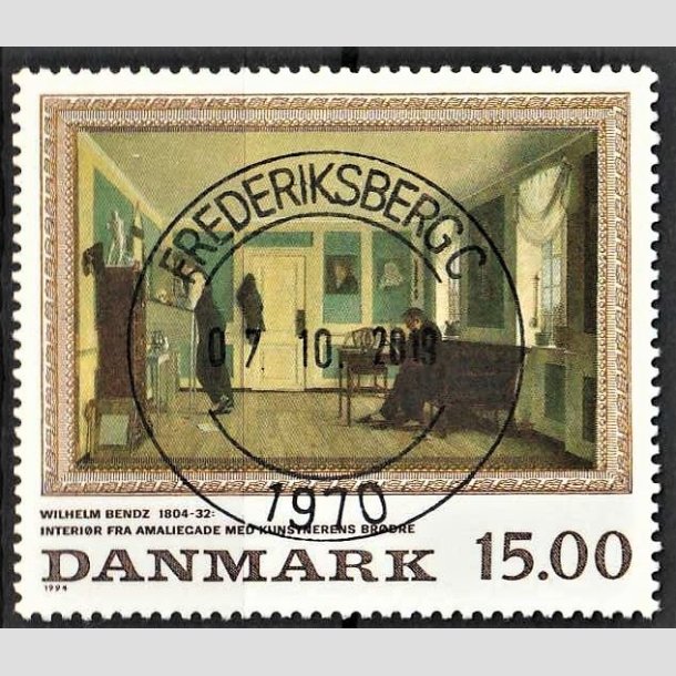 FRIMRKER DANMARK | 1994 - AFA 1082 - Maleriserie 7 - 15,00 Kr. flerfarvet - Pragt Stemplet Frederiksberg C