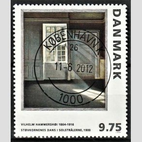 FRIMRKER DANMARK | 1997 - AFA 1158 - Vilh. Hammershj - 9,75 Kr. flerfarvet - Lux Stemplet