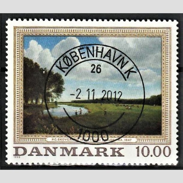 FRIMRKER DANMARK | 1992 - AFA 1033 - Maleriserie 5. - 10,00 Kr. P.C. Skovgaard - Pragt Stemplet Kbenhavn K