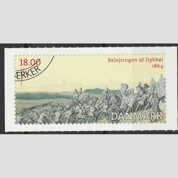 FRIMRKER DANMARK | 2014 - AFA 1771 - Dybbl 1864 - 18,00 Kr. flerfarvet - Hjrne Stemplet