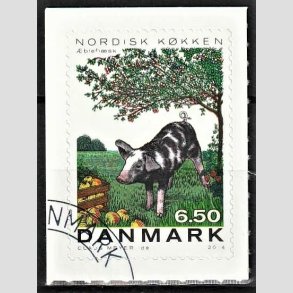 FRIM�RKER DANMARK | 2013 - AFA 1764 - Nordisk k�kken - 6,50 Kr. flerfarvet - Hj�rne Stemplet