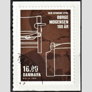 FRIM�RKER DANMARK | 2014 - AFA 1774 - Dansk design - 16,00 Kr. flerfarvet - Hj�rne Stemplet 