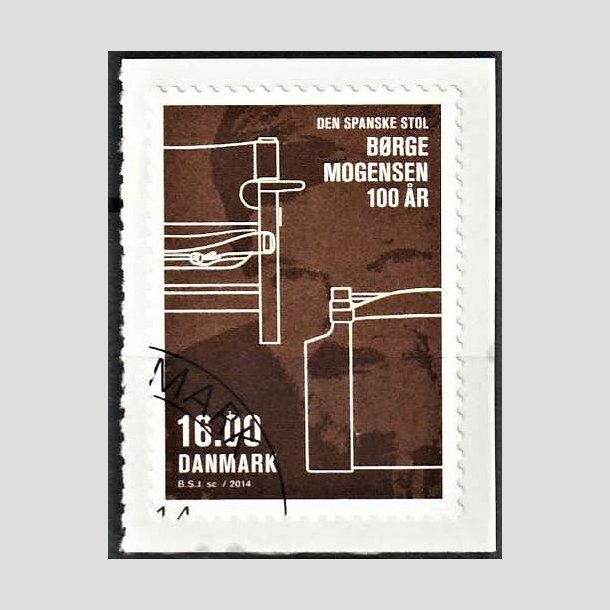 FRIMRKER DANMARK | 2014 - AFA 1774 - Dansk design - 16,00 Kr. flerfarvet - Hjrne Stemplet 