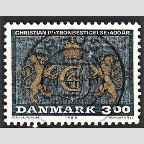 FRIM�RKER DANMARK | 1988 - AFA 903 - Chr. IV�s tronbestigelse 400 �r - Lux Stemplet 