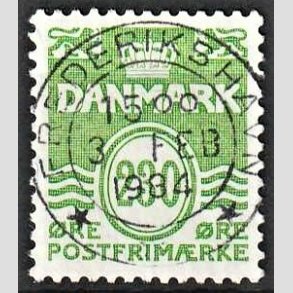 FRIM�RKER DANMARK | 1984 - AFA 789 - B�lgelinie - 230 �re lysgr�n - Pragt Stemplet Frederikshavn