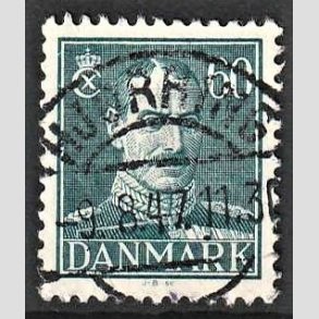 FRIMRKER DANMARK | 1944 - AFA 284 - Chr. X 60 re blgrn - Lux Stemplet Hjrring