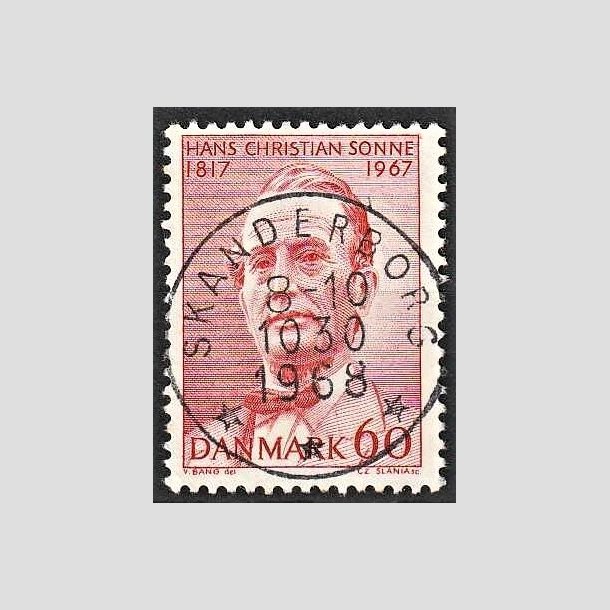 FRIMRKER DANMARK | 1967 - AFA 466 - Chr. Sonne - 60 re rd - Pragt Stemplet