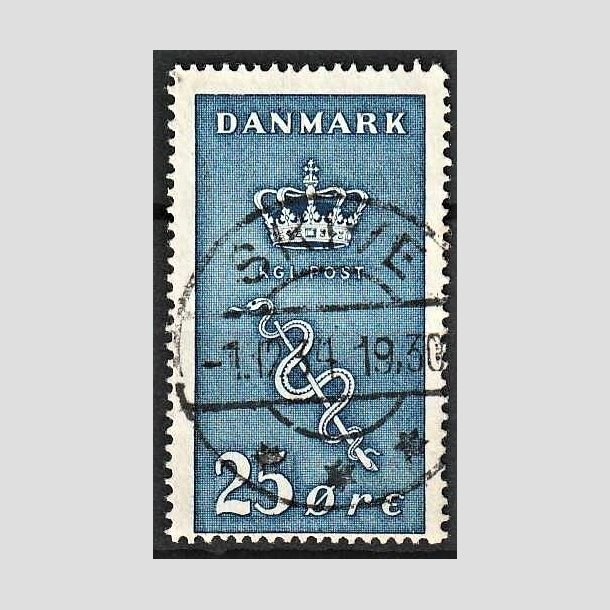 FRIMRKER DANMARK | 1929 - AFA 180 - 25+5 re bl Krftfrimrke - Lux Stemplet Skive