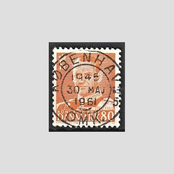 FRIMRKER DANMARK | 1952-53 - AFA 341 - Fr. IX 80 re orange - Lux Stemplet 