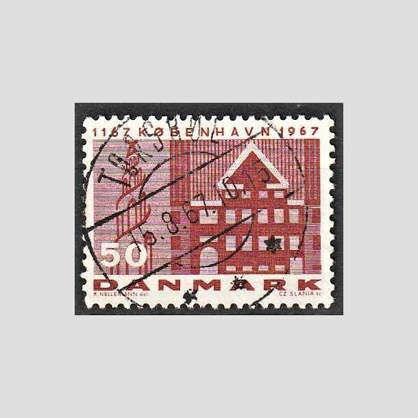 FRIMRKER DANMARK | 1967 - AFA 456 - Kbenhavn 800 r - 50 re brunrd - Lux Stemplet