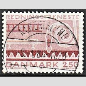 FRIM�RKER DANMARK | 1983 - AFA 783 - Redningstjenester - 2,50 Kr. r�d - Pragt Stemplet
