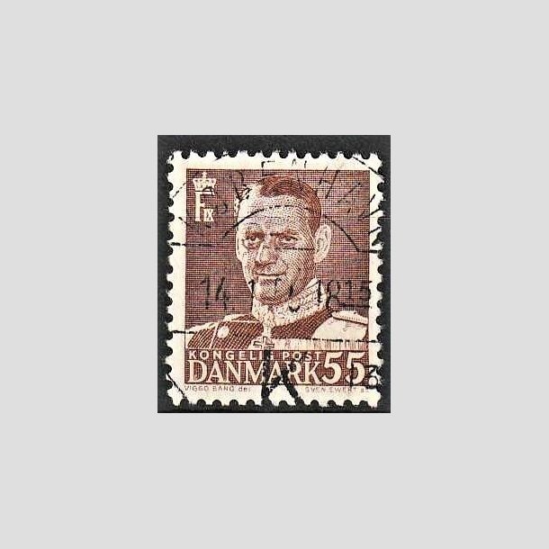 FRIMRKER DANMARK | 1951 - AFA 327 - Fr. IX 55 re brun - Lux Stemplet