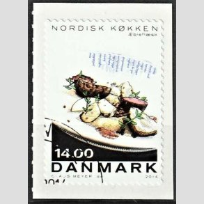 FRIM�RKER DANMARK | 2013 - AFA 1765 - Nordisk k�kken - 14,00 Kr. flerfarvet - Hj�rne Stemplet