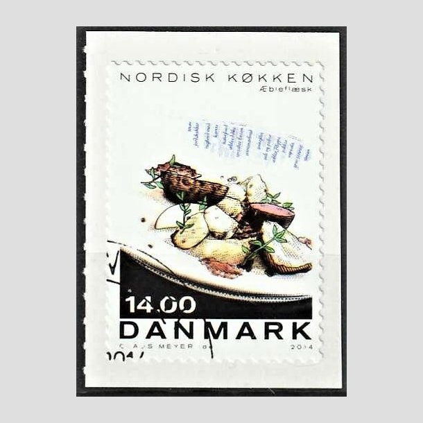 FRIMRKER DANMARK | 2013 - AFA 1765 - Nordisk kkken - 14,00 Kr. flerfarvet - Hjrne Stemplet