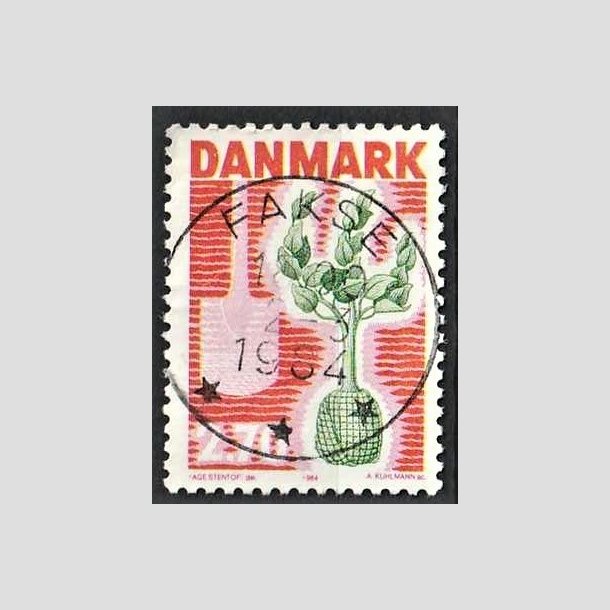 FRIMRKER DANMARK | 1984 - AFA 796 - Plant et tr - 2,70 Kr. rd/grn - Pragt Stemplet Fakse