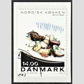FRIM�RKER DANMARK | 2013 - AFA 1765 - Nordisk k�kken - 14,00 Kr. flerfarvet - Hj�rne Stemplet