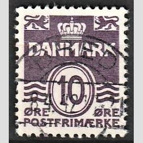 FRIM�RKER DANMARK | 1938 - AFA 248 - B�lgelinie 10 �re violet type II - Lux Stemplet Bred