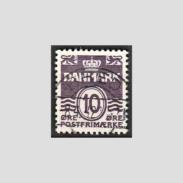 FRIMRKER DANMARK | 1938 - AFA 248 - Blgelinie 10 re violet type II - Lux Stemplet Bred