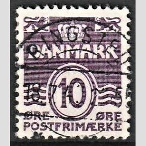 FRIM�RKER DANMARK | 1938 - AFA 248 - B�lgelinie 10 �re violet type II - Lux Stemplet Ringsted