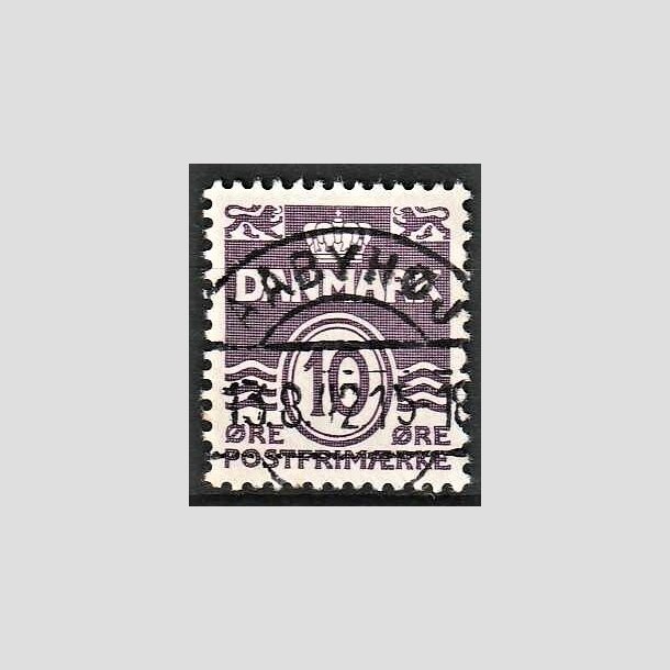 FRIMRKER DANMARK | 1938 - AFA 248 - Blgelinie 10 re violet type II - Lux Stemplet Aabyhj