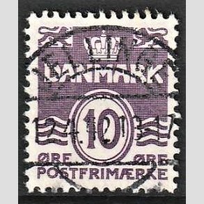 FRIM�RKER DANMARK | 1938 - AFA 248 - B�lgelinie 10 �re violet type II - Lux Stemplet Jellinge