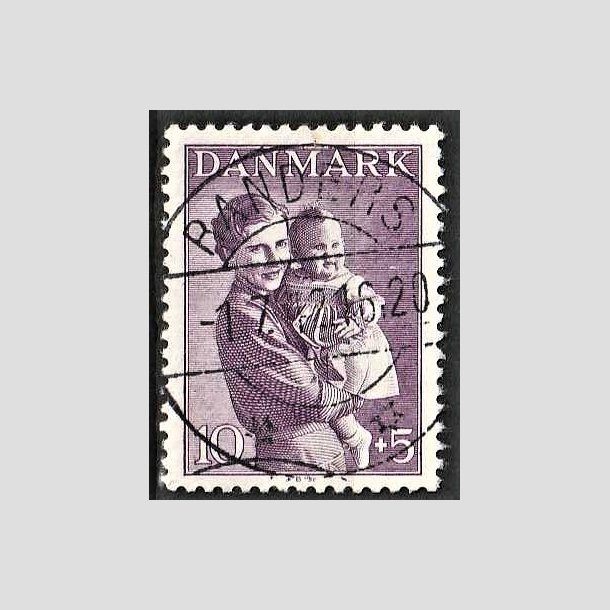 FRIMRKER DANMARK | 1941 - AFA 268 - Magrethe 1 r 10 + 5 re violet - Lux Stemplet Randers