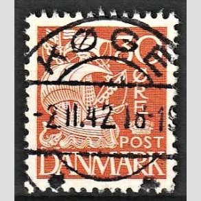 FRIMRKER DANMARK | 1940 - AFA 259 - Karavel 30 re orange Type II - Lux Stemplet Kge