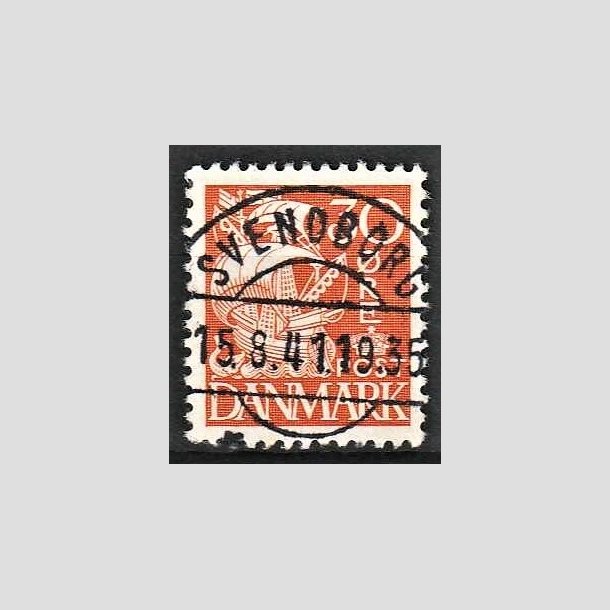 FRIMRKER DANMARK | 1940 - AFA 259 - Karavel 30 re orange Type II - Lux Stemplet Svendborg