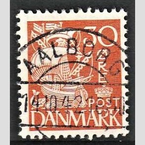 FRIM�RKER DANMARK | 1940 - AFA 259 - Karavel 30 �re orange Type II - Lux Stemplet Aalborg