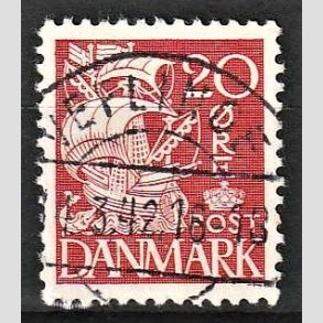 FRIM�RKER DANMARK | 1940 - AFA 258 - Karavel 20 �re r�d Type II - Lux Stemplet Veflinge