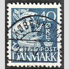 FRIM�RKER DANMARK | 1940 - AFA 260 - Karavel 40 �re bl� Type II - Lux Stemplet K�benhavn