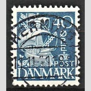 FRIM�RKER DANMARK | 1940 - AFA 260 - Karavel 40 �re bl� Type II - Lux Stemplet Herning