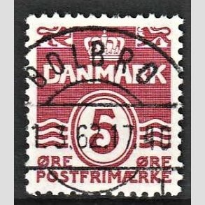 FRIM�RKER DANMARK | 1938 - AFA 246 - B�lgelinie 5 �re vinr�d - Lux Stemplet Blobro
