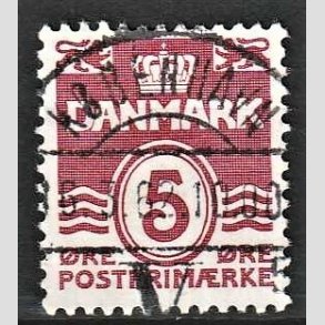 FRIM�RKER DANMARK | 1938 - AFA 246 - B�lgelinie 5 �re vinr�d - Lux Stemplet K�benhavn