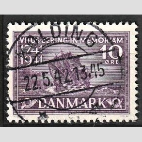 FRIM�RKER DANMARK | 1941 - AFA 270 - Vitus Bering 10 �re violet - Lux Stemplet Kolding