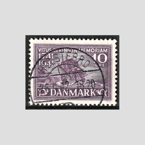 FRIMRKER DANMARK | 1941 - AFA 270 - Vitus Bering 10 re violet - Lux Stemplet Holstebro