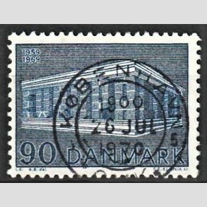 FRIM�RKER DANMARK | 1969 - AFA 482 - CEPT EU Post & Tele 10 �r - 90 �re bl� - Pragt Stemplet 