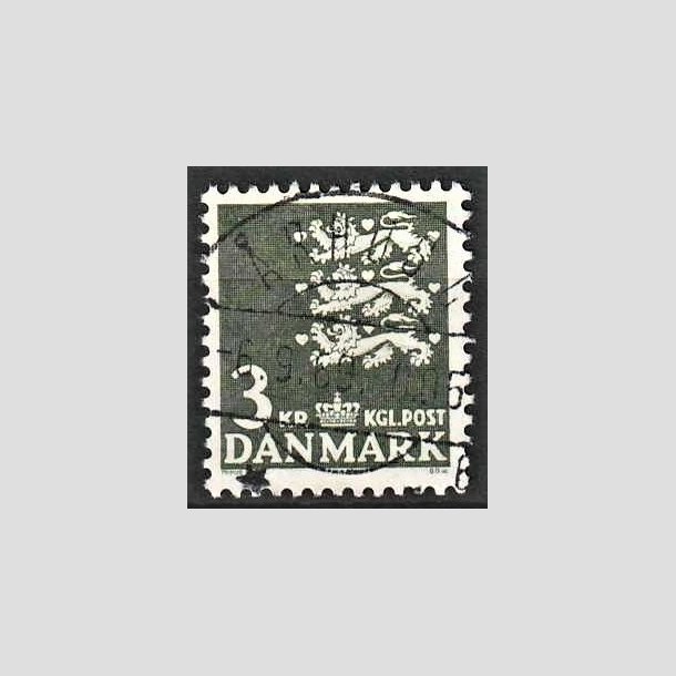 FRIMRKER DANMARK | 1969 - AFA 486 - Rigsvben 3,00 Kr. grnsort - Lux Stemplet rhus C