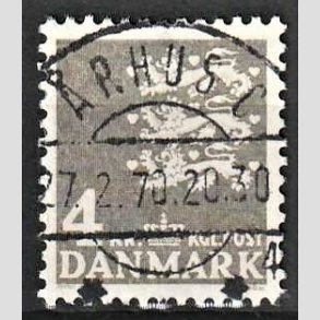 FRIMRKER DANMARK | 1969 - AFA 487 - Rigsvben 4,00 Kr. gr - Lux Stemplet