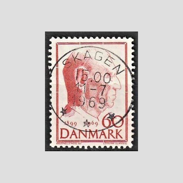 FRIMRKER DANMARK | 1969 - AFA 481 - Fredrik IX 70 r - 60 re rd - Pragt Stemplet Skagen