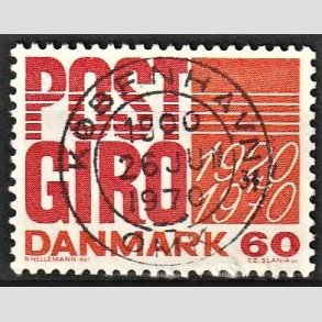 FRIMRKER DANMARK | 1970 - AFA 493 - Postgirotjenesten 50 r - 60 re rd/gulorange - Pragt Stemplet