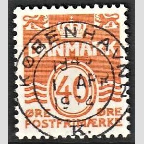 FRIM�RKER DANMARK | 1971 - AFA 514 - B�lgelinie 40 �re orange - Lux Stemplet 