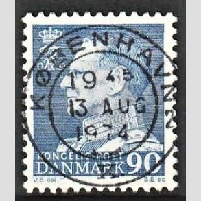 FRIMRKER DANMARK | 1967 - AFA 463F - Fr. IX 90 re bl - Lux Stemplet 