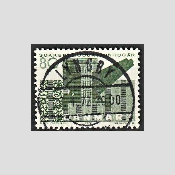 FRIMRKER DANMARK | 1971 - AFA 521 - Sukkerproduktion - 80 re grn - Lux Stemplet