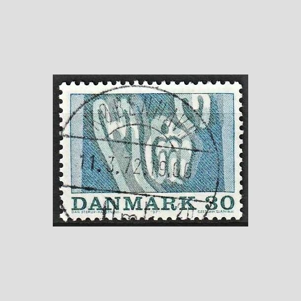 FRIMRKER DANMARK | 1971 - AFA 516 - Sportsudgave - 30 re bl/grn - Lux Stemplet