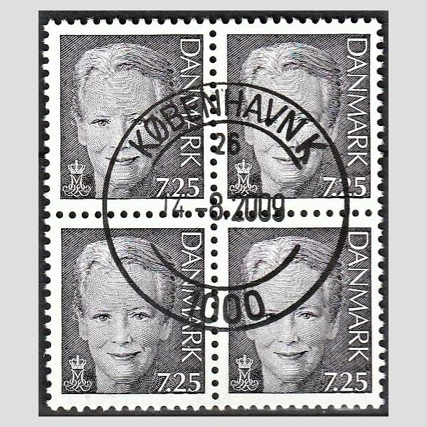 FRIMRKER DANMARK | 2006 - AFA 1488 - Dronning Margrethe II - 7,25 gr i 4-blok - Pragt Stemplet
