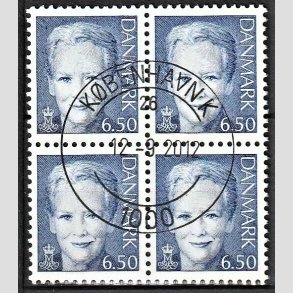FRIMRKER DANMARK | 2008 - AFA 1523 - Dronning Margrethe II - 6,50 bl i 4-blok - Pragt Stemplet