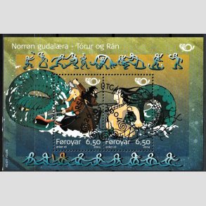 FRIM�RKER F�R�ERNE | 2004 | AFA 477-78 | Nordisk mytologi I. - Miniark flerfarvet - Stemplet