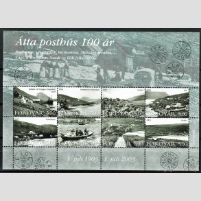 FRIM�RKER F�R�ERNE | 2003 | AFA 452-59 | F�r�ske posthuse 100 �r. - Miniark flerfarvet - Postfrisk